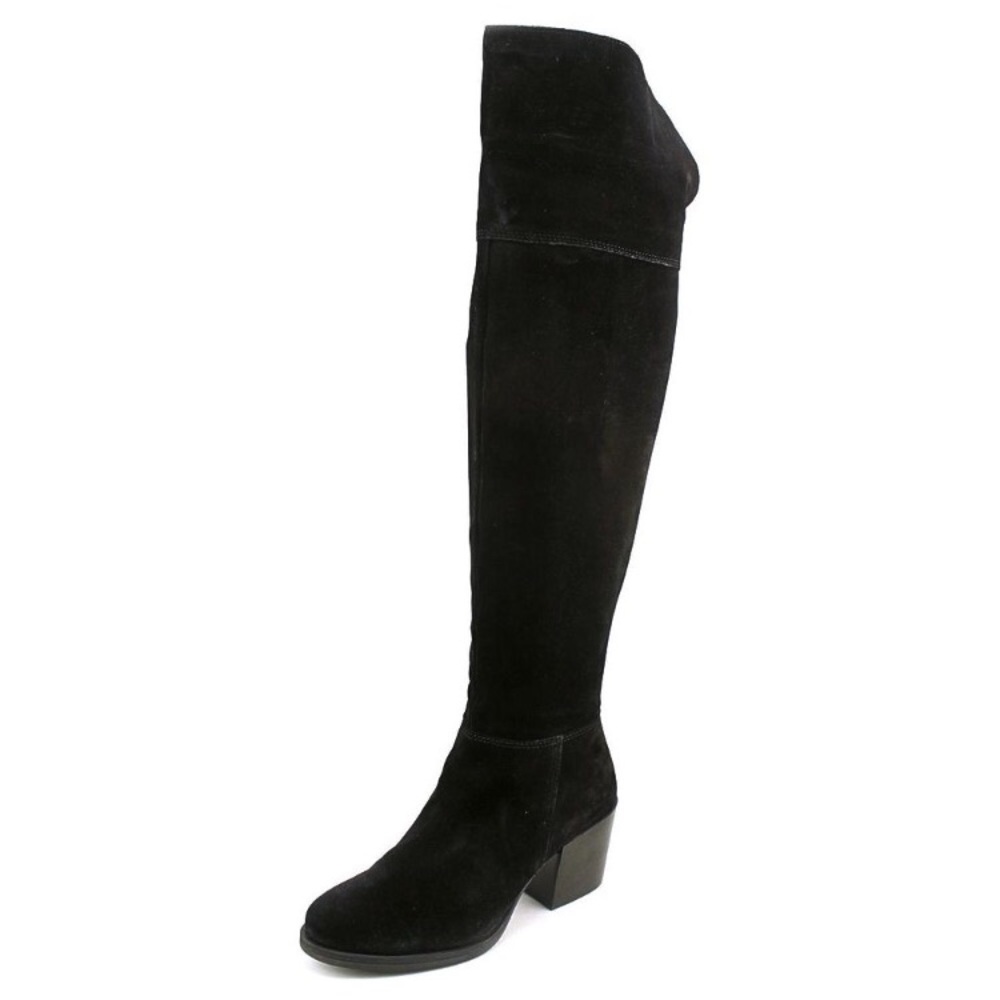 Steve Madden Orabela  Suede Black Over Knee Boots